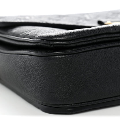 Louis Vuitton Monogram Empreinte Pochette Metis Bag Black