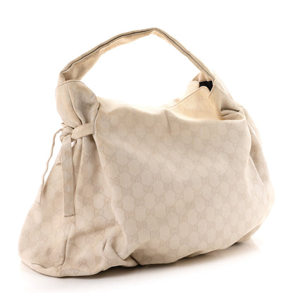 Gucci Monogram Medium Hysteria Tote Off White