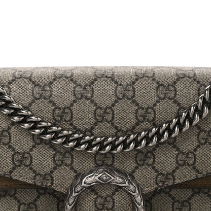 Gucci GG Supreme Monogram Small Dionysus Shoulder Bag Taupe
