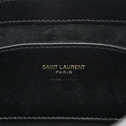 Saint Laurent Smooth Calfskin Le 5 A 7 Mini Hobo Black