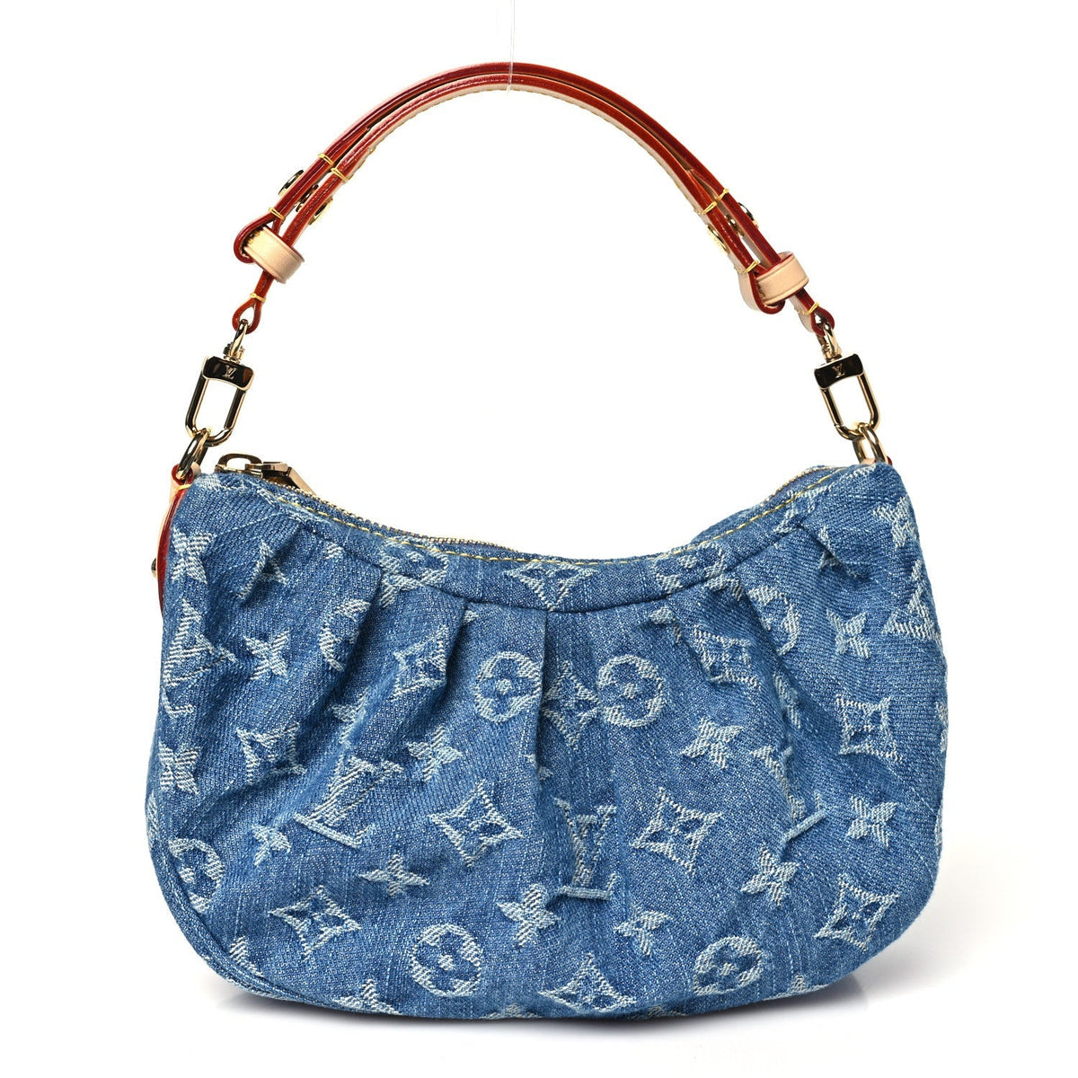 Louis Vuitton Monogram Denim Pochette Valley Blue