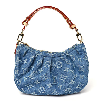 Louis Vuitton Monogram Denim Pochette Valley Blue