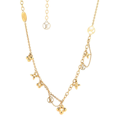 Louis Vuitton Metal Blooming Supple Necklace Gold