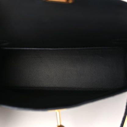 Hermes Epsom Mini Kelly Sellier 20 Black