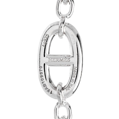 Hermes Sterling Silver Farandole 160 Necklace 157.5cm