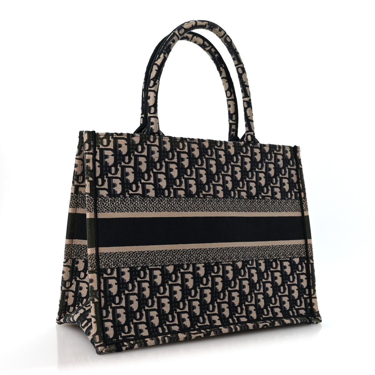 Dior Oblique Canvas Medium Book Tote Blue Multicolor