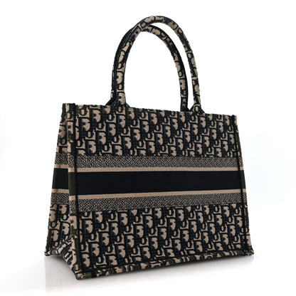 Dior Oblique Canvas Medium Book Tote Blue Multicolor