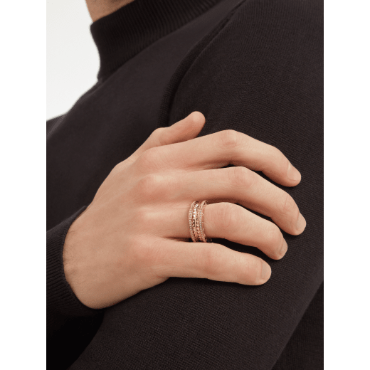 Bulgari 18K Gold Diamond B.zero1 Ring