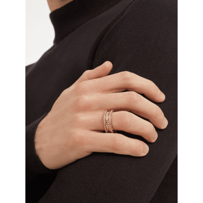 Bulgari 18K Gold Diamond B.zero1 Ring