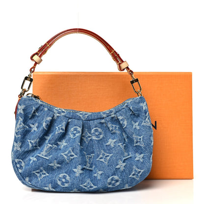Louis Vuitton Monogram Denim Pochette Valley Blue