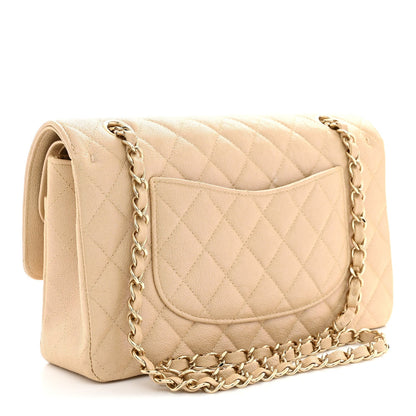 Chanel Iridescent Caviar Medium Double Flap Bag Beige 1985123