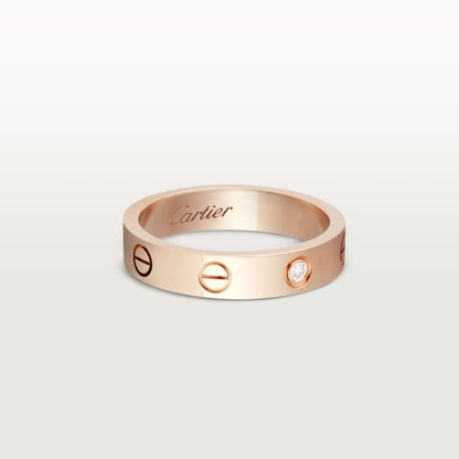 18K Gold Diamond Cartier Love Ring