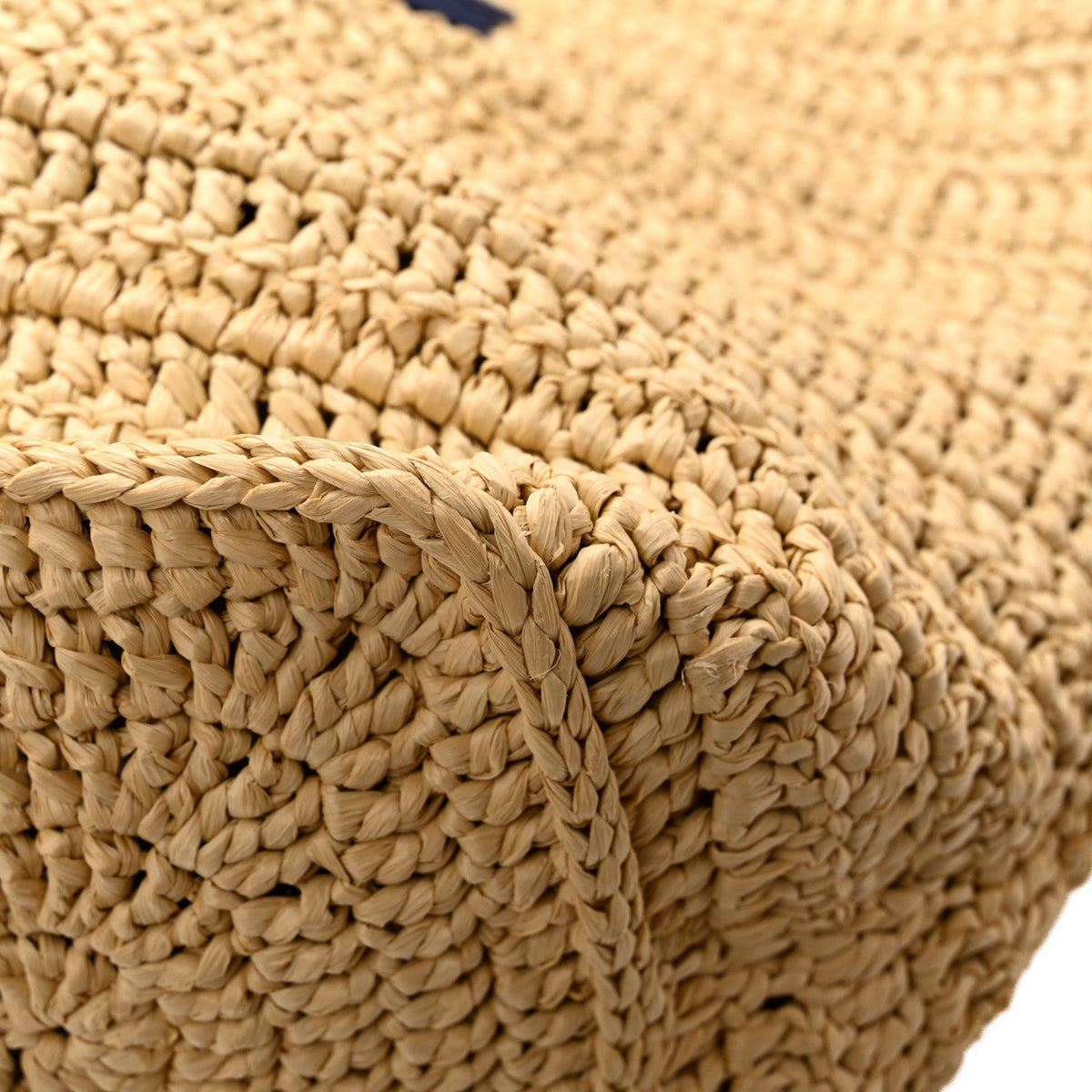 Saint Laurent Raffia Rive Gauche Tote Natural
