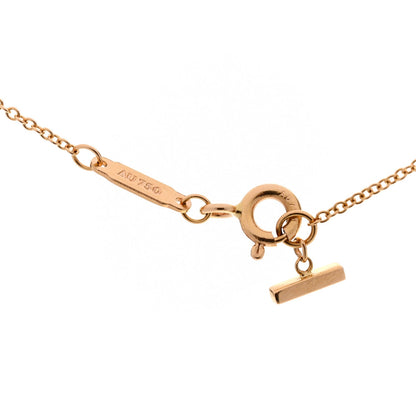 Tiffany 18K Rose Gold Small T Smile Pendant Necklace