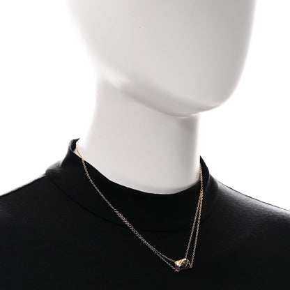 Chanel 18K Beige Gold Coco Crush Pendant Necklace