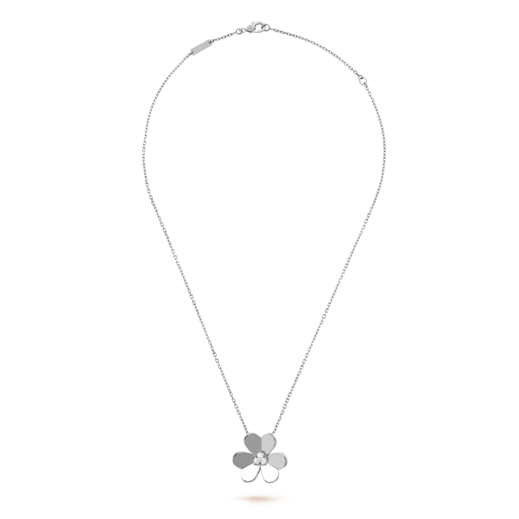18K Gold Diamond VCA Frivole Large Pendant