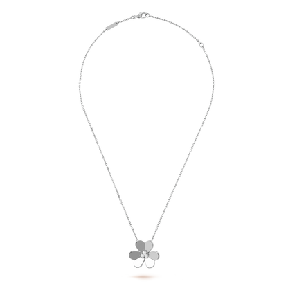 18K Gold Diamond VCA Frivole Large Pendant