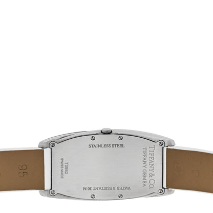 Tiffany Stainless Steel Satin 22mm Gemea Quartz Watch White