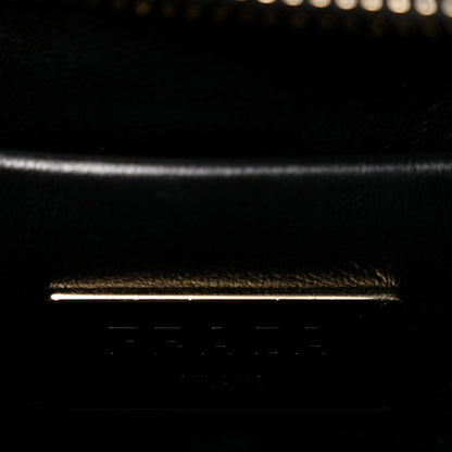 Prada Nappa Triangle Quilted Double Handled Zip Pocket Tote Black