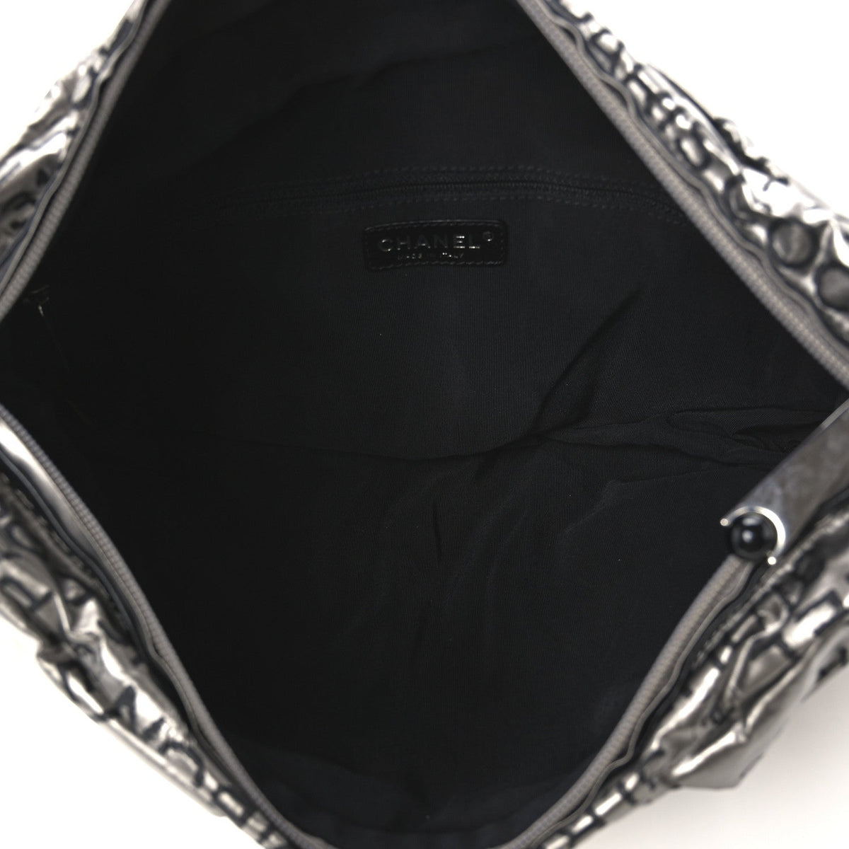 Chanel Coated Canvas Unlimited Clutch Silver 1985367