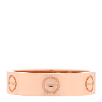 Cartier 18K Pink Gold 5.5mm LOVE Ring 58 8.25