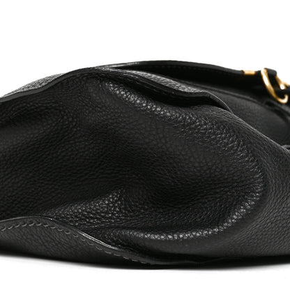 Chloe Calfskin Large Marcie Satchel Black