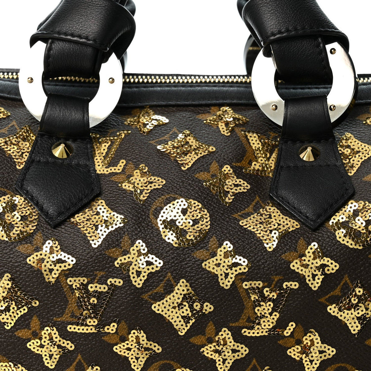 Louis Vuitton Monogram Sequins Eclipse Speedy 28 Gold