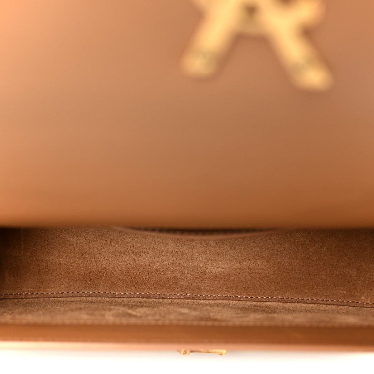 Saint Laurent Soft Ultracalfskin Monogram Small Solferino Shoulder Bag New Hazelnut