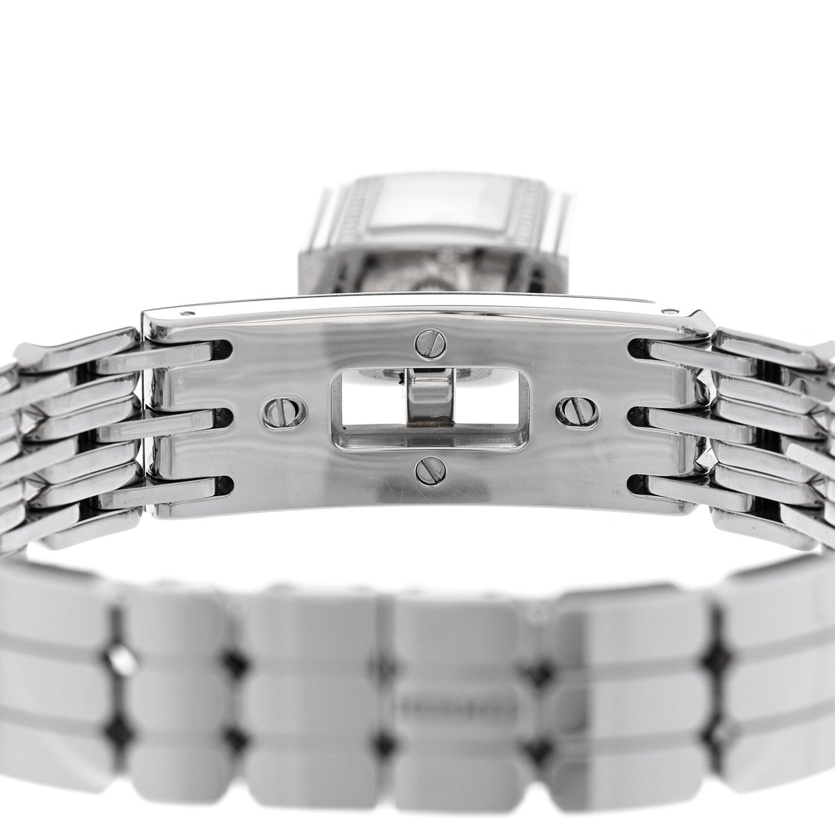 Hermes Stainless Steel Diamond Pave 16mm Kelly Watch 1937817