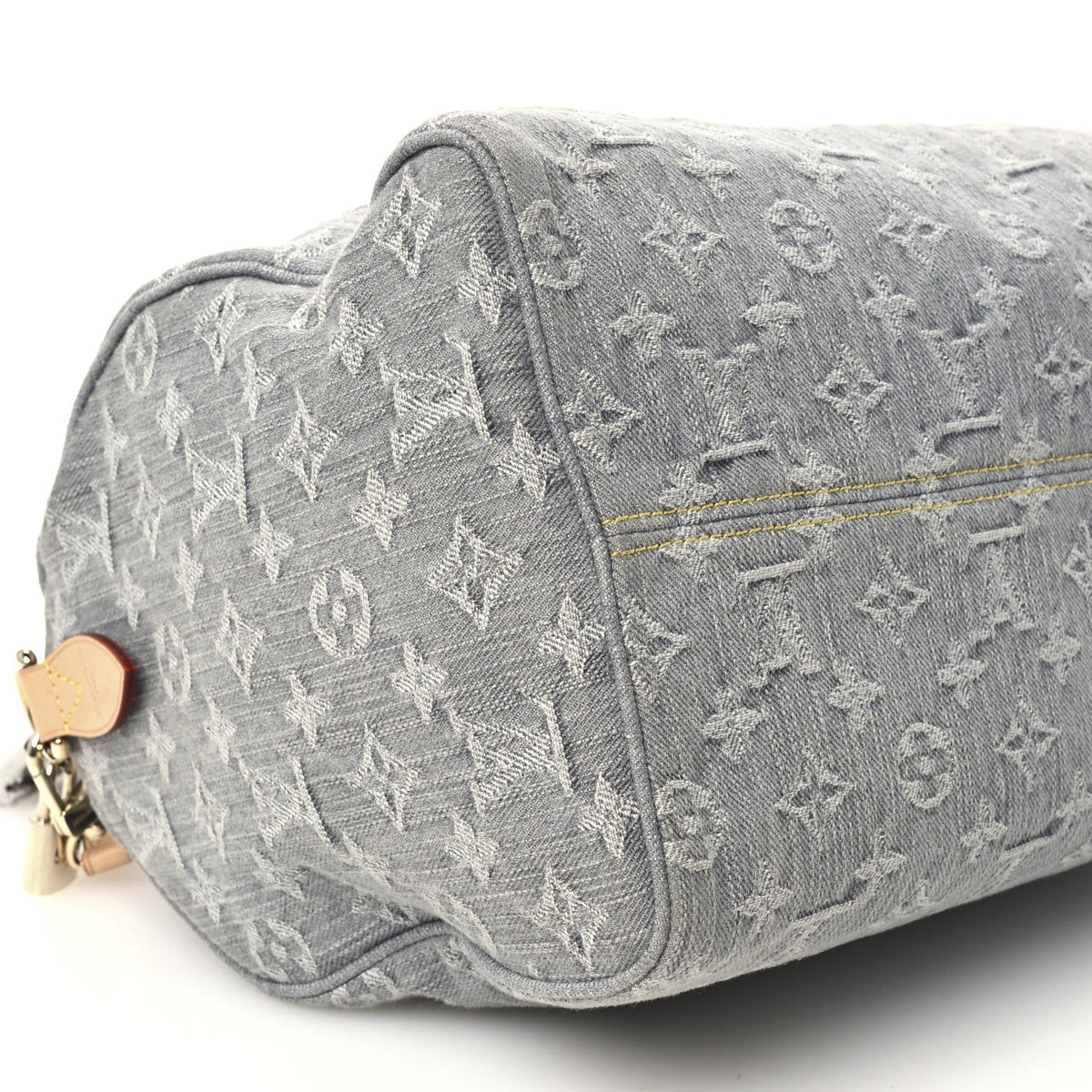Louis Vuitton Monogram Denim Speedy Soft 30 Washed Gray