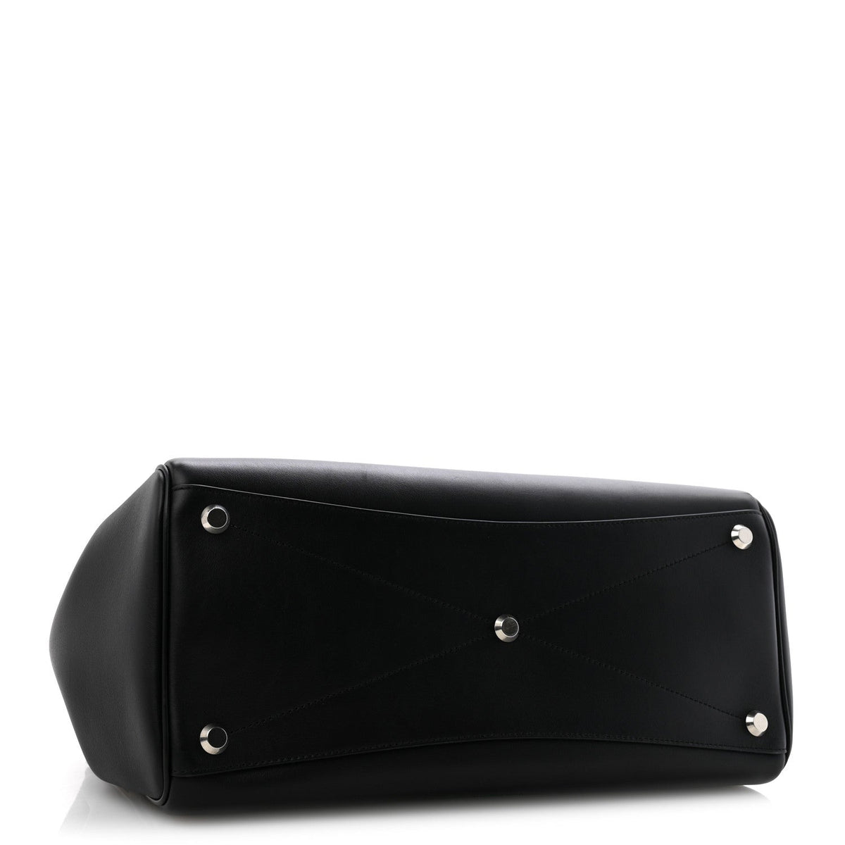 Balenciaga Smooth Calfskin Medium Bel Air Carry All Bag Black