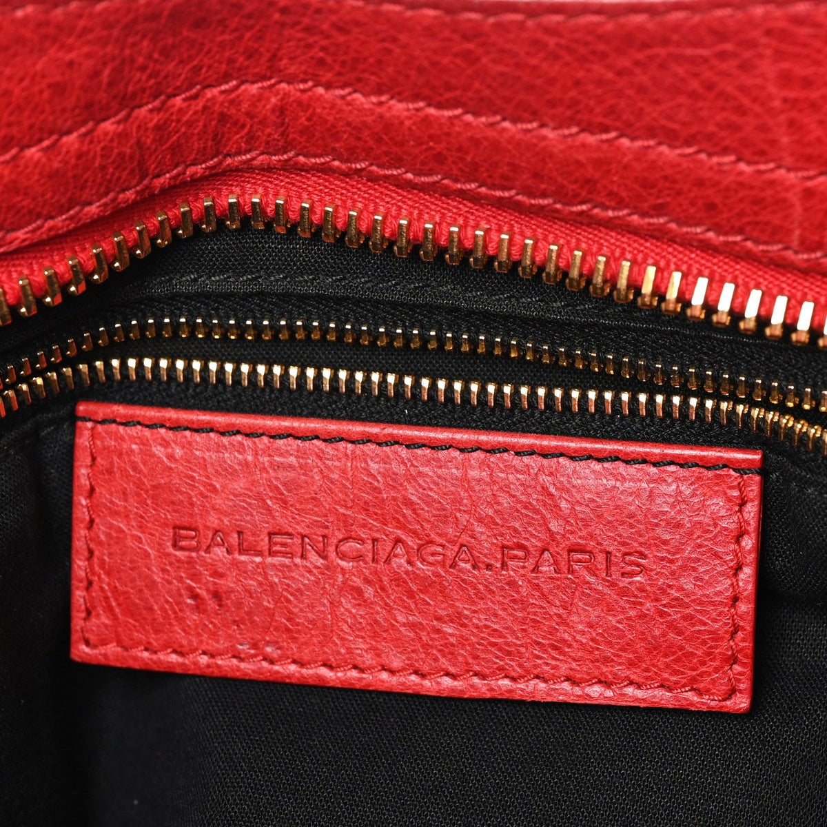 Balenciaga Agneau Giant 21 Gold City Rouge Coquelicot