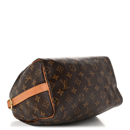 Louis Vuitton Monogram Speedy Bandouliere 25 Brown