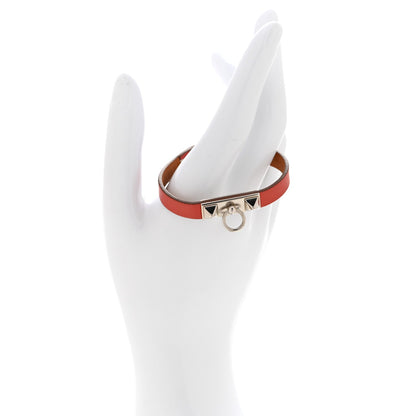 Hermes Swift Micro Rivale Bracelet XS Sanguine Silver