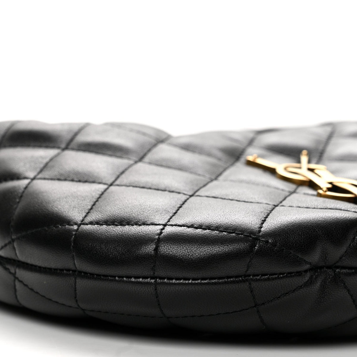 Saint Laurent Lambskin Quilted Icarino Bag Black