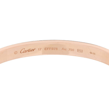 Cartier 18K Pink Gold LOVE Bracelet 17