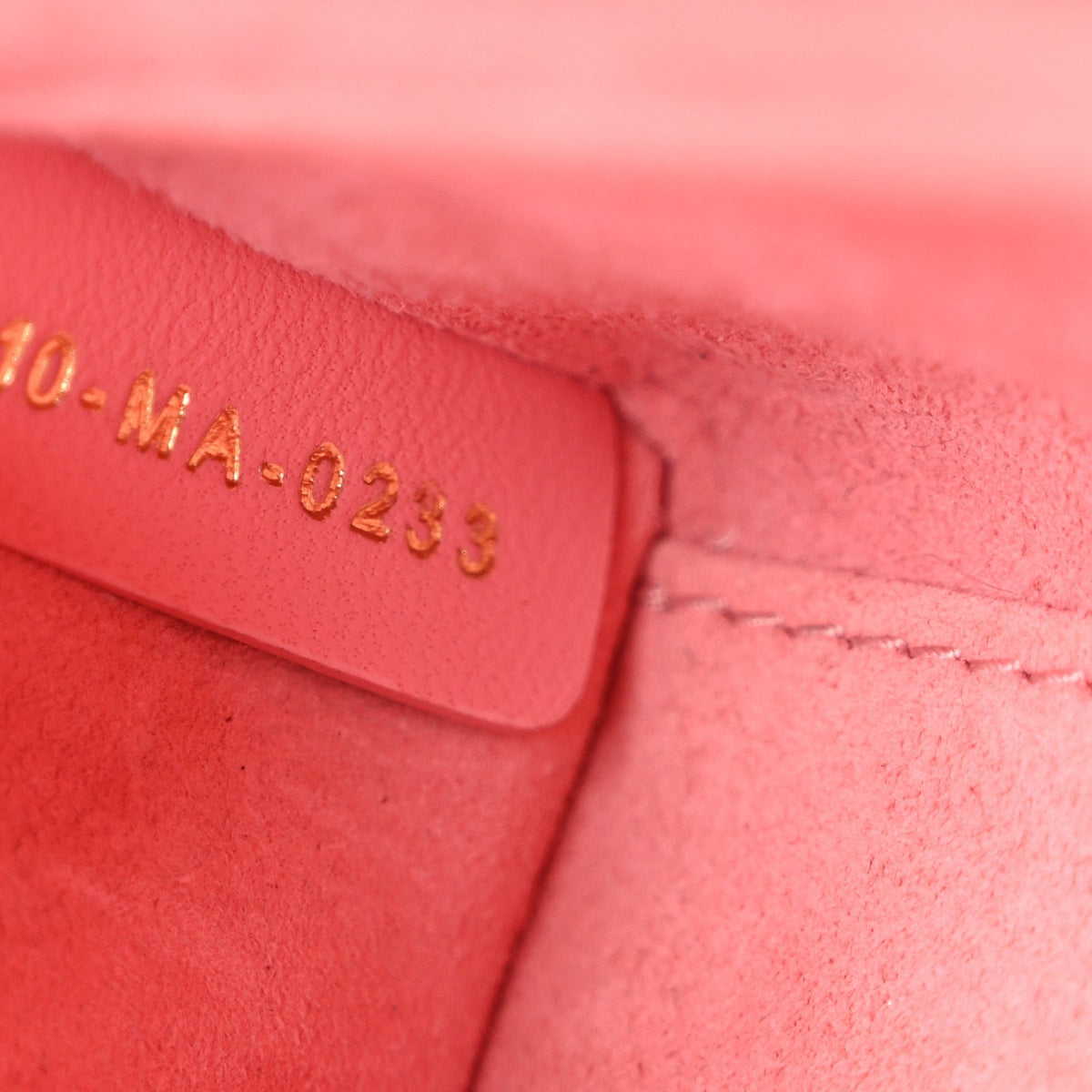 Christian Dior Lambskin Cannage Micro Lady D-Joy Pink