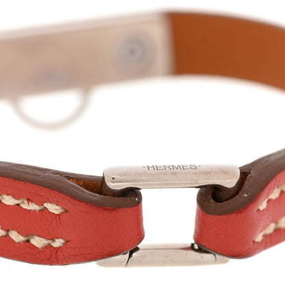 Hermes Swift Micro Rivale Bracelet XS Sanguine Silver