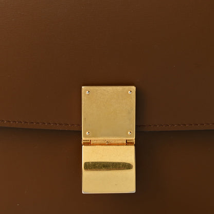 Celine Box Calfskin Medium Classic Box Flap Bag Camel 1985547