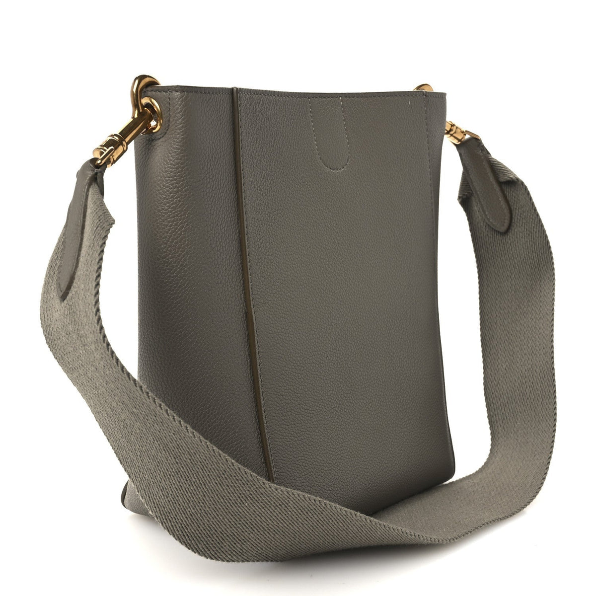 Celine Soft Grained Calfskin Small Sangle Bucket Bag Taupe
