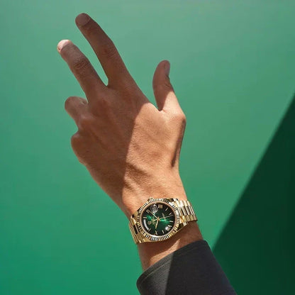 Day-Date 40 Oyster, 40 mm, Yellow Gold, Green Ombré Dial, Ref 228238-0069