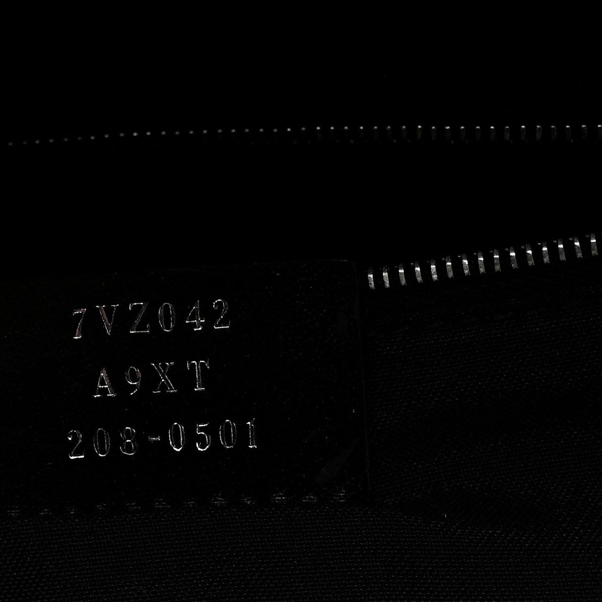 Fendi Glazed Fabric Nylon FF 1974 Diagonal Pouch Pocket Backpack Tobacco Moresco Black