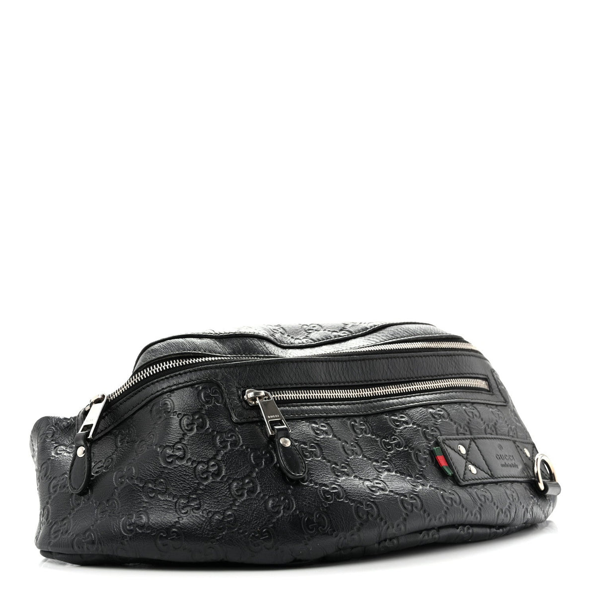 Gucci Guccissima Web Belt Bag Black