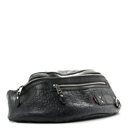 Gucci Guccissima Web Belt Bag Black