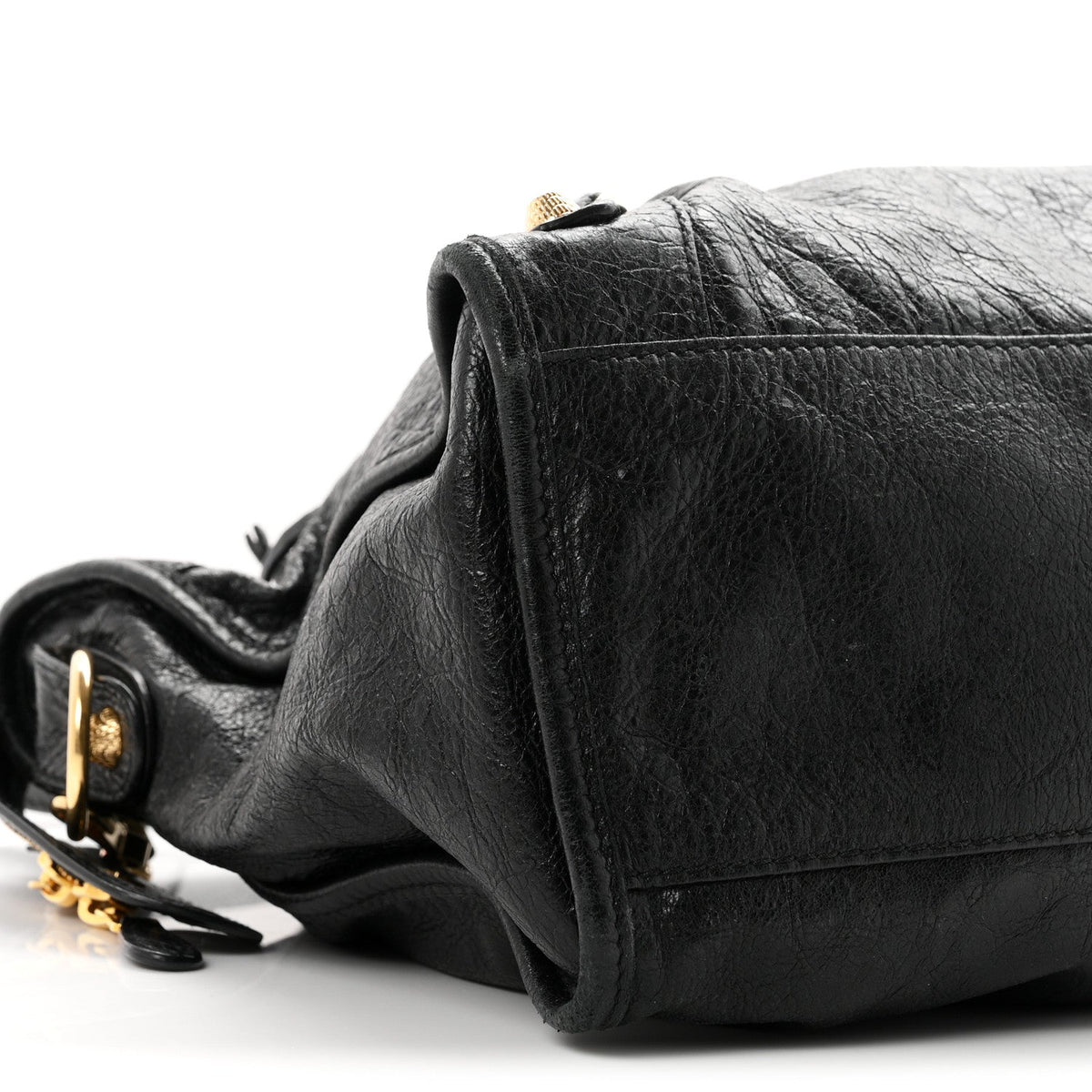 Balenciaga Agneau Giant 12 Gold Hardware City Black