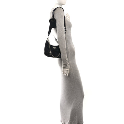 Prada Nylon Re-Edition 2005 Shoulder Bag Black