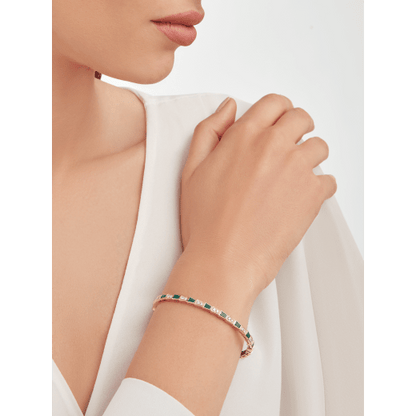 18K Gold Diamonds BVLGARI Serpenti Viper Bracelet
