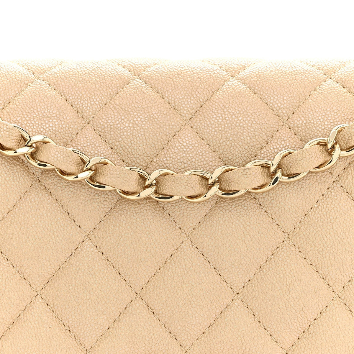 Chanel Iridescent Caviar Medium Double Flap Bag Beige 1985123