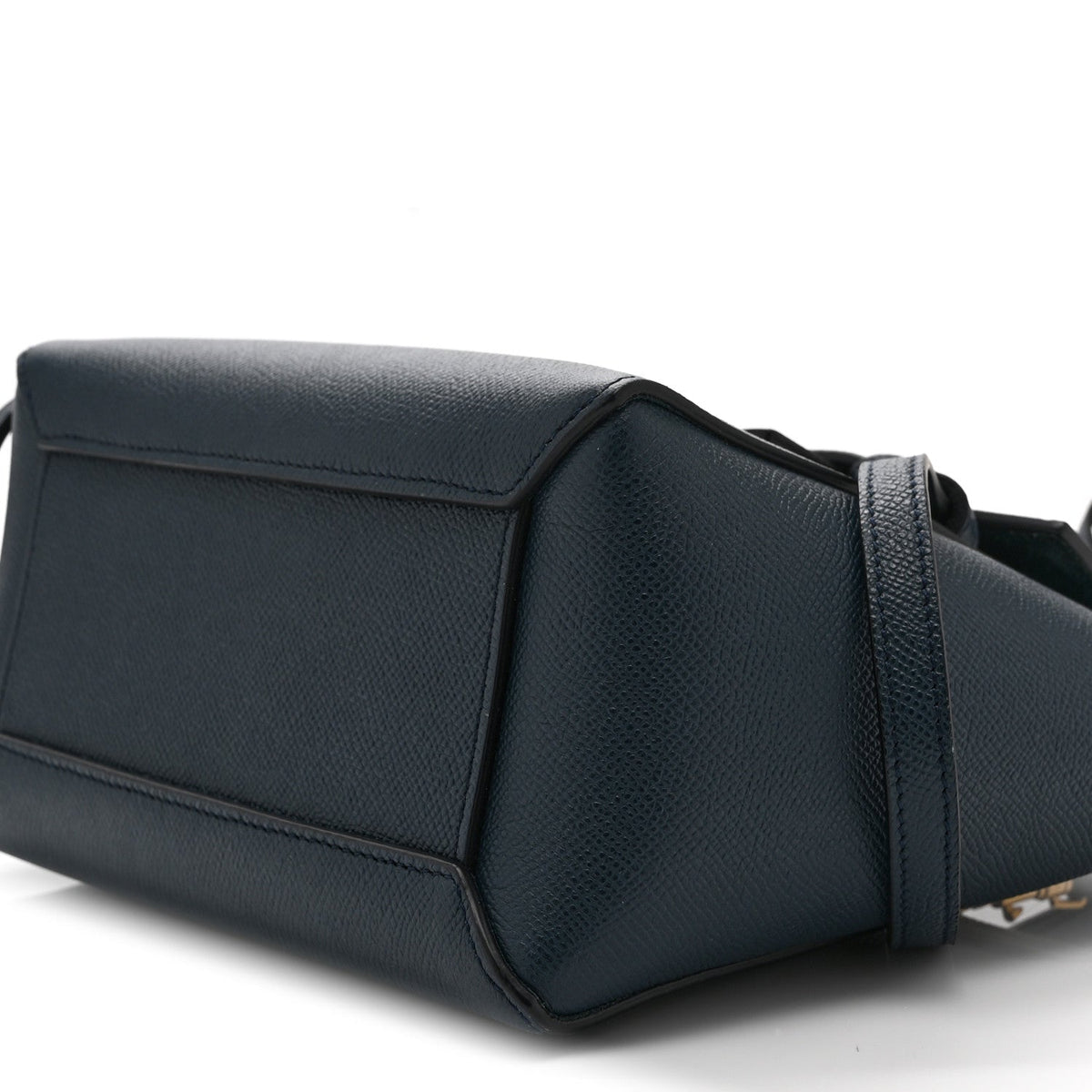 Celine Baby Grained Calfskin Nano Belt Bag Abyss Blue