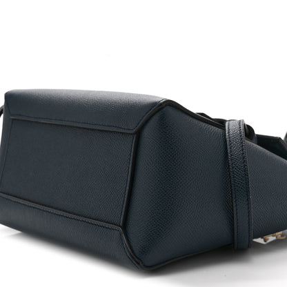 Celine Baby Grained Calfskin Nano Belt Bag Abyss Blue
